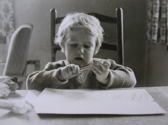 The artist at work. (Lagos, 1960's)