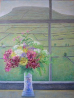 Bouquet with Dales Landscape by Ruth Addinall